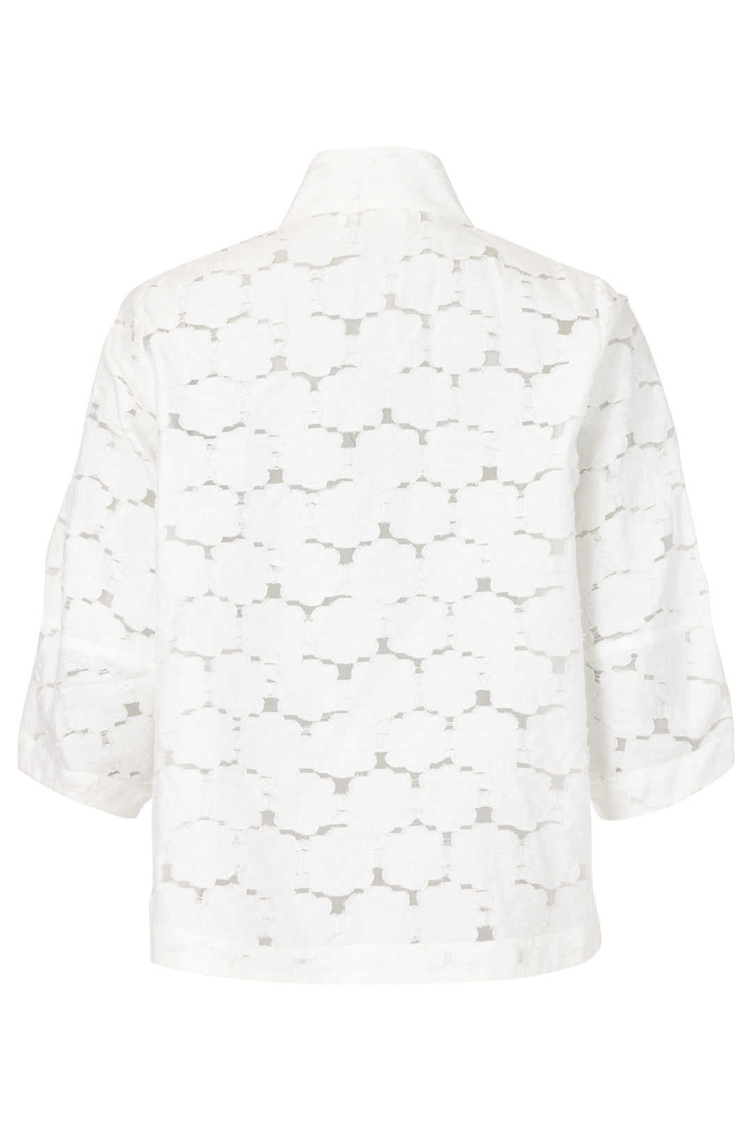 Noen Shirt White Tie Front High Neck 86224 81232 12