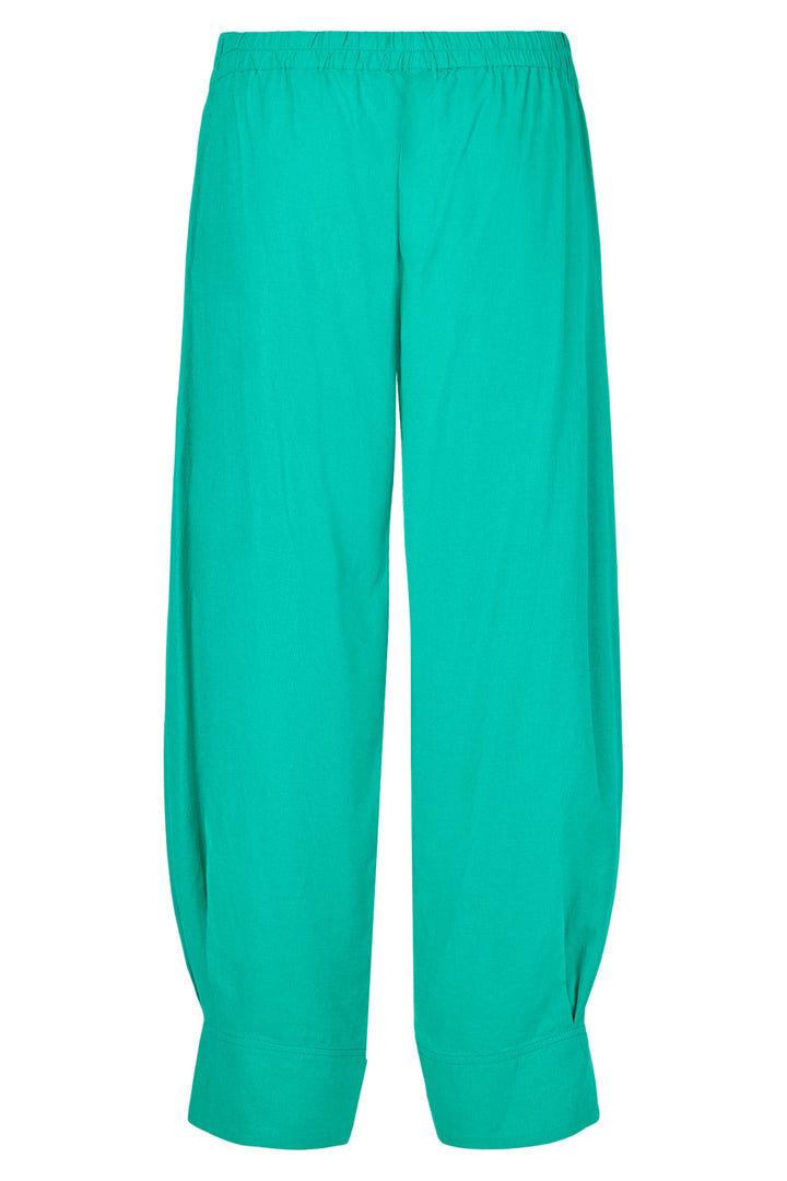 Noen Trousers Green Cuff Hem 91406 81270 84 - Experience Boutique
