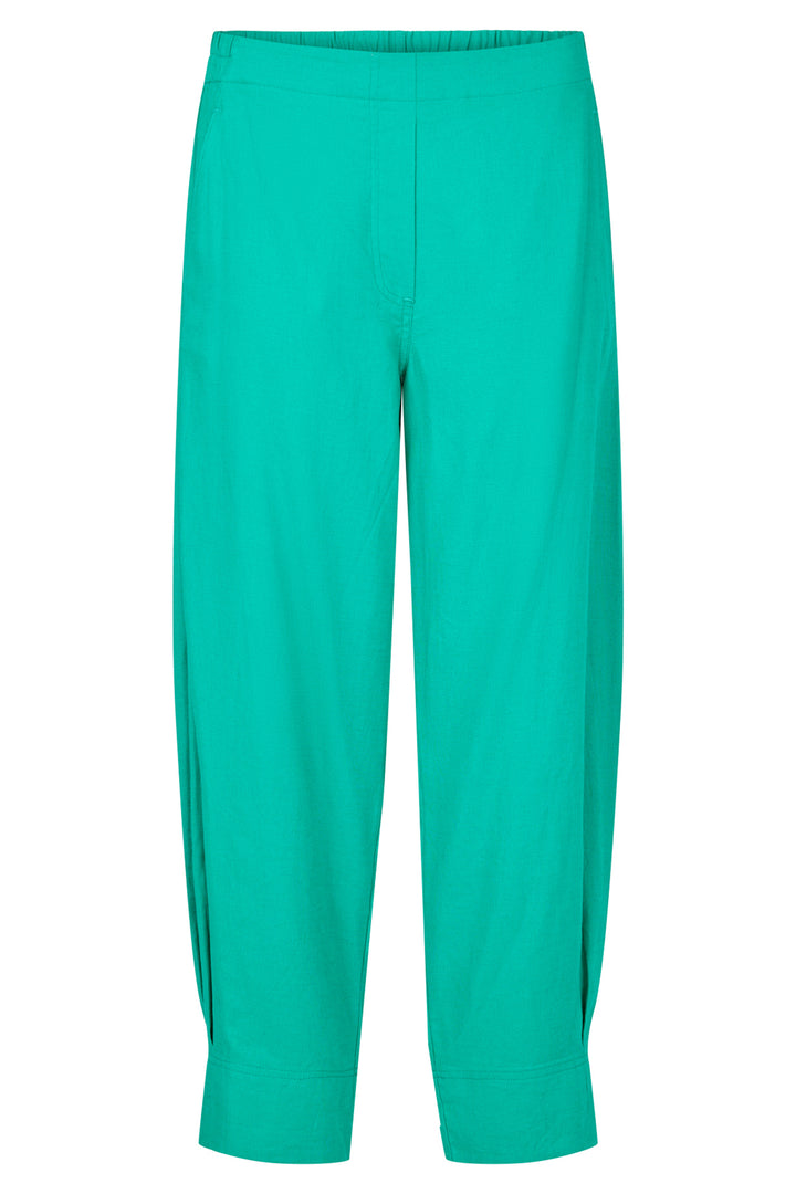 Noen Trousers Green Cuff Hem 91406 81270 84 - Experience Boutique