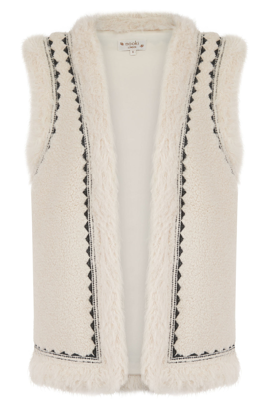 Nooki Dannika Cream Embroidered Gilet