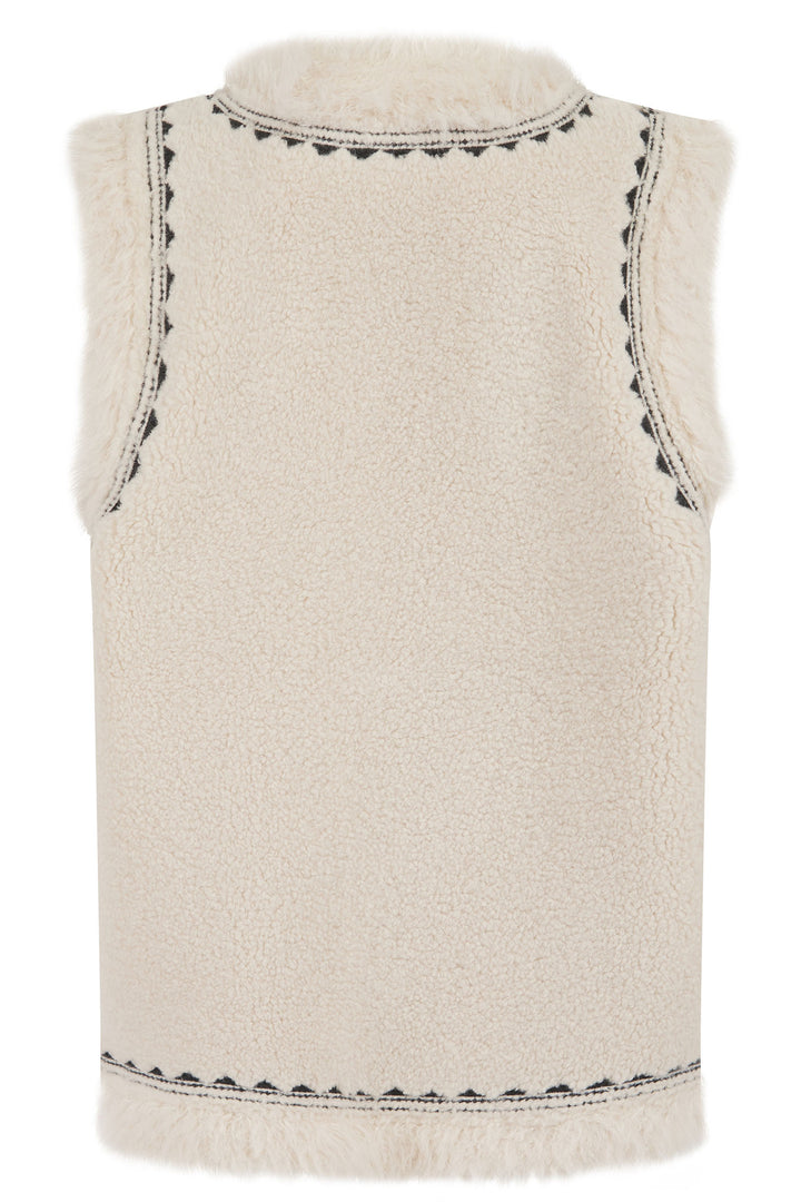 Nooki Dannika Cream Embroidered Gilet