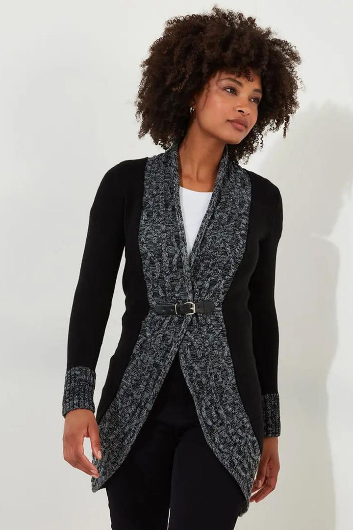 Joe Browns WK761A Black Curiously Cosy Buckle Cardigan