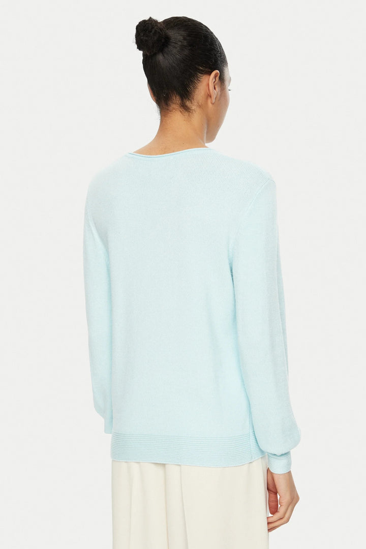 Olsen 11000585 Satin Blue Knited Jumper