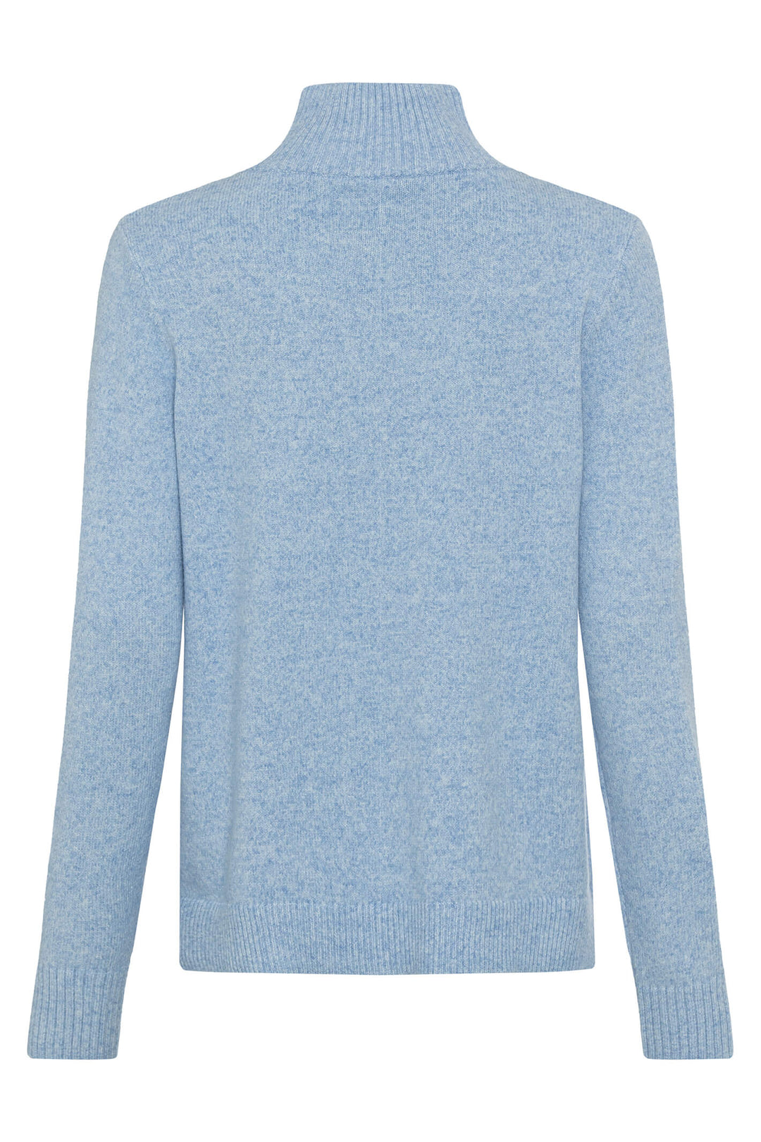 Olsen 11003938 Sterling Blue Zip Neck Jumper - Experience Boutique