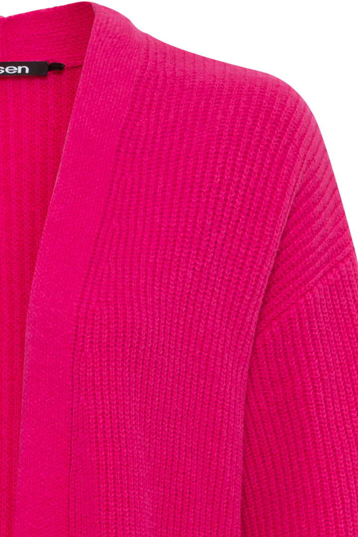 Olsen 11004131 Vivid Pink Open Front Cardigan - Experience Boutique