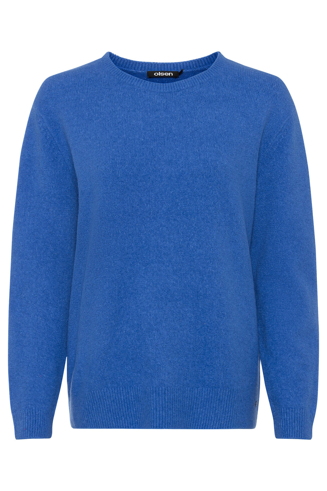 Olsen 11004139 Electric Blue Round Neck Jumper - Experience Boutique
