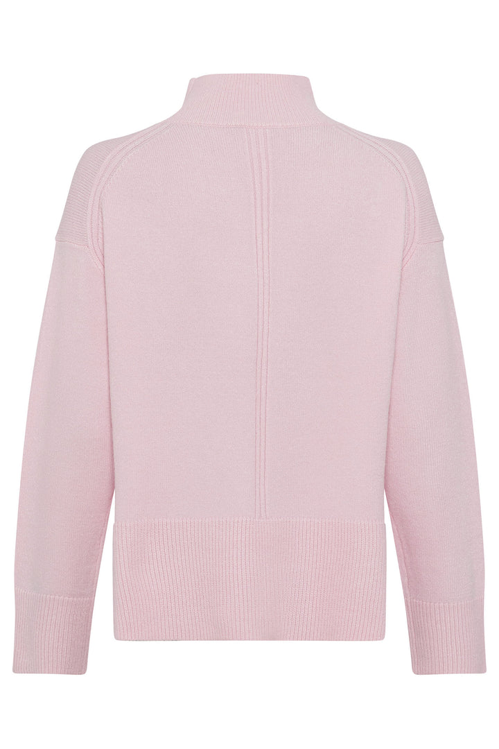 Olsen 11004395 Light Pink Polo Neck Jumper - Experience Boutique
