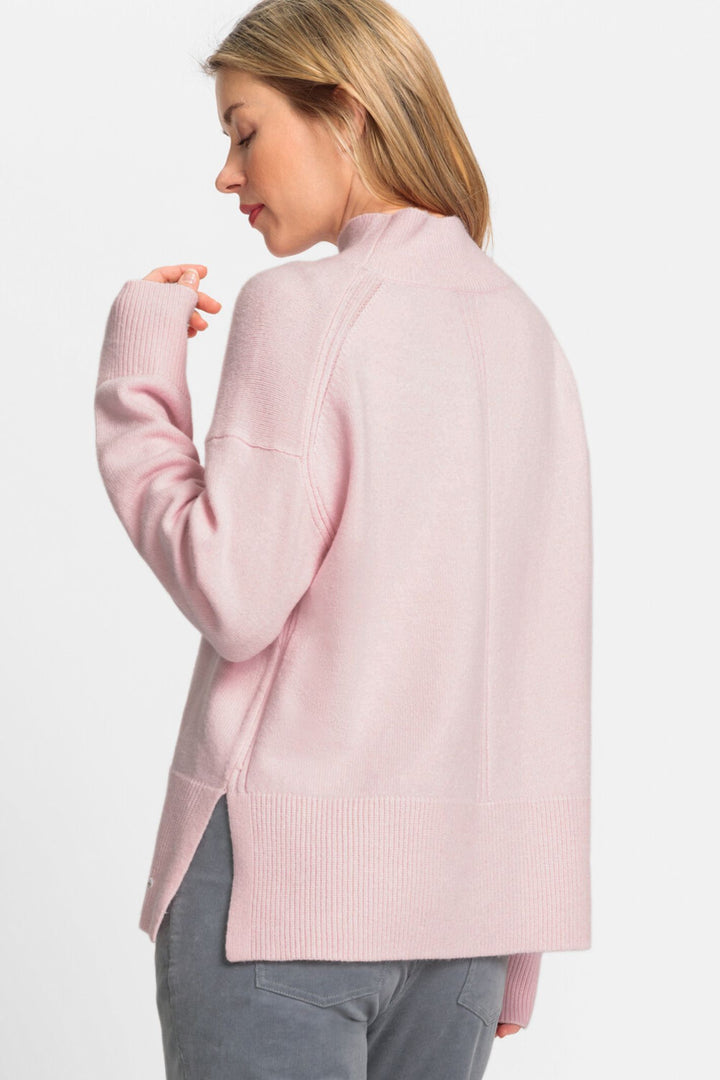 Olsen 11004395 Light Pink Polo Neck Jumper