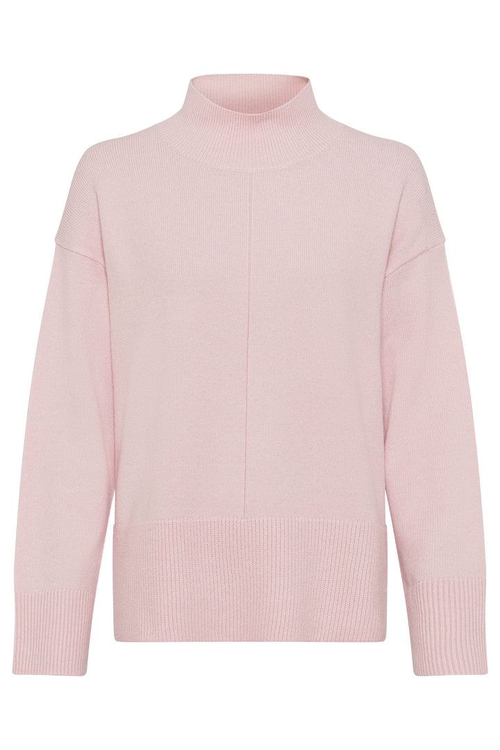 Olsen 11004395 Light Pink Polo Neck Jumper - Experience Boutique