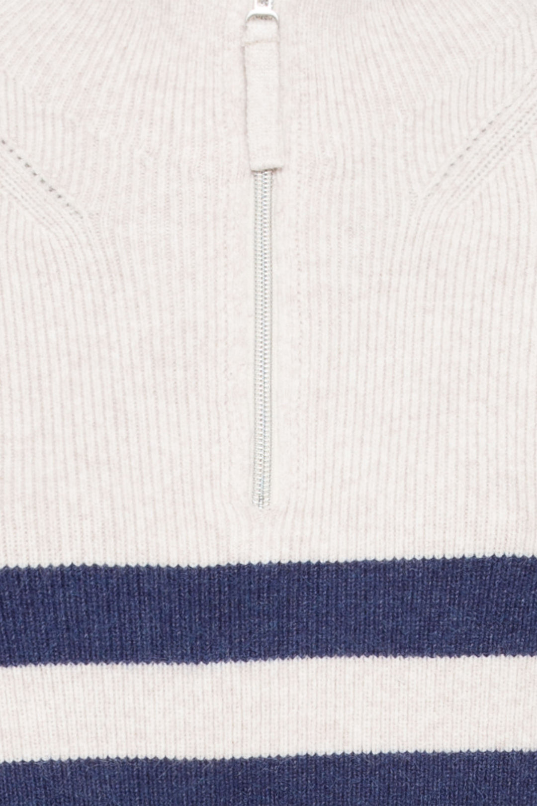 Olsen 11004436 Caffe Latte & Navy Stripe Jumper - Experience Boutique