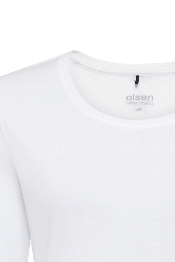 Olsen 11100177 White T-Shirt - Experience Boutique