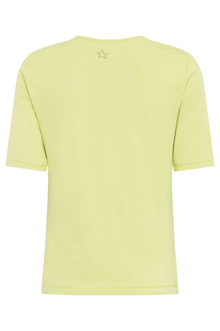 Olsen 11100677 Starfruit Green Short Sleeve T-Shirt - Experience Boutique