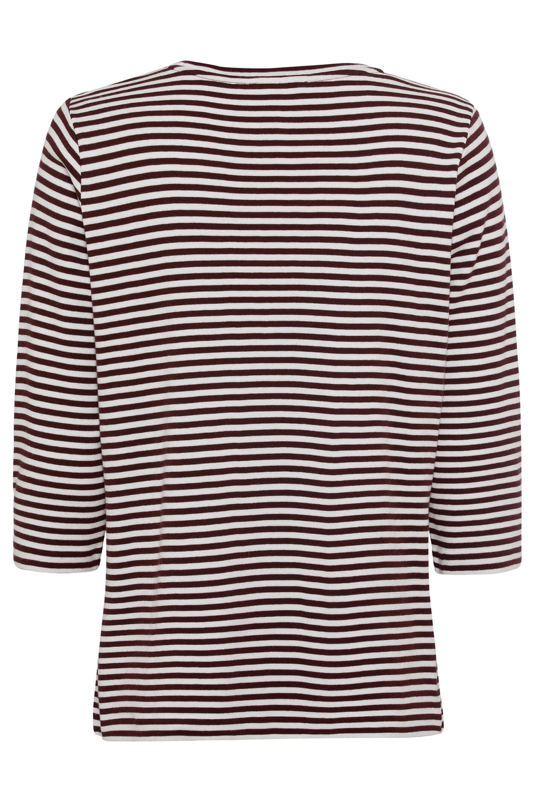 Olsen 11100714 Mulberry Red Stripe Bretton Style T-Shirt - Experience Boutique