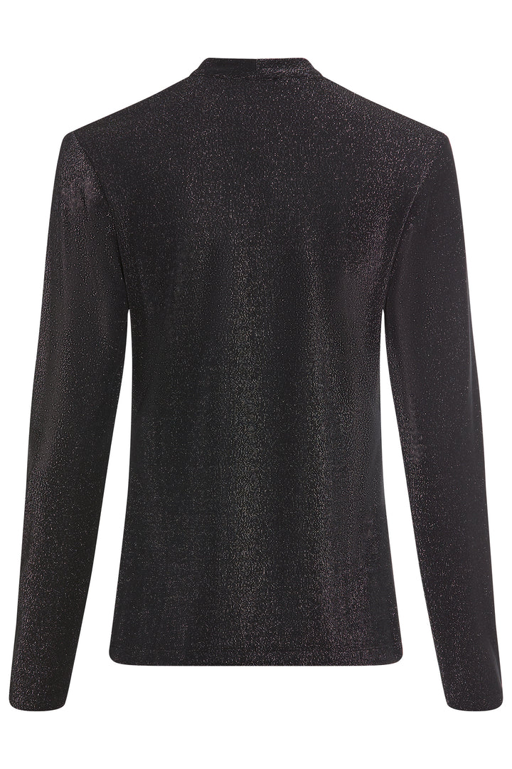 Black long-sleeve shirt on a white background