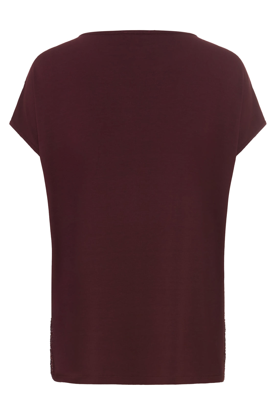 Maroon t-shirt on a white background