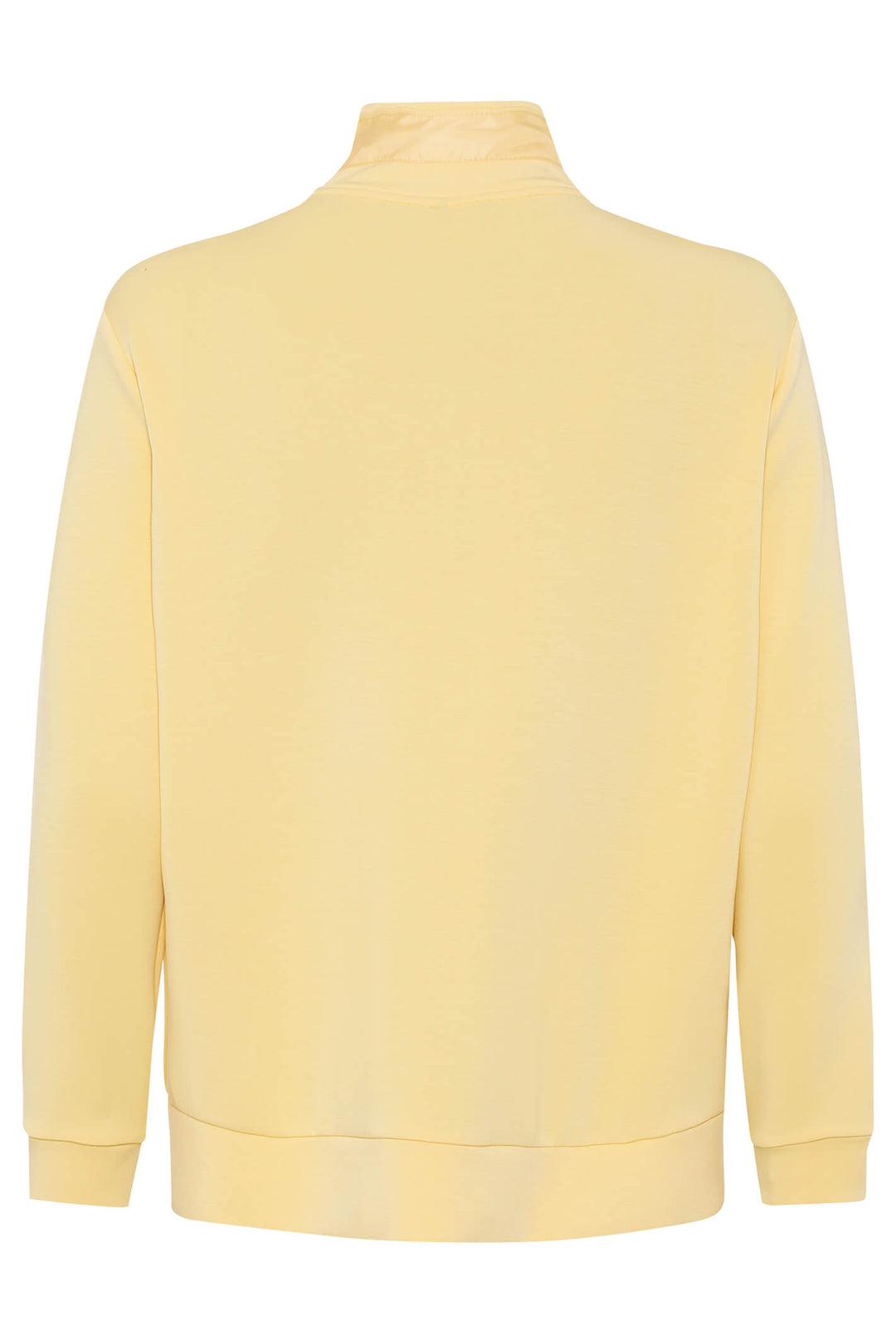 Olsen 11201499 Sunshine Yellow Zip Front Jersey Jacket - Experience Boutique