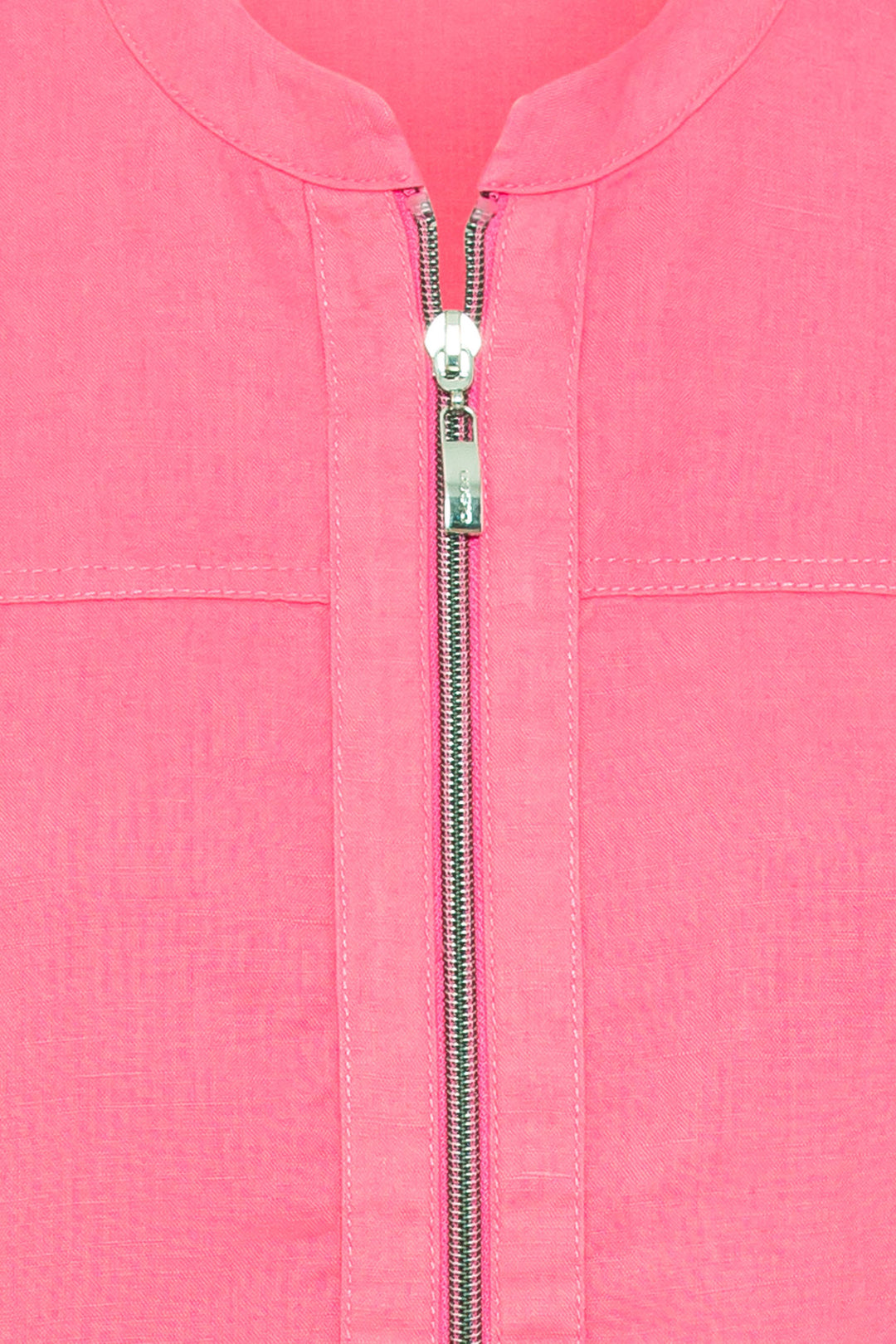 Olsen 11201572 Paradise Pink Jersey Zip Front Jacket - Experience Boutique