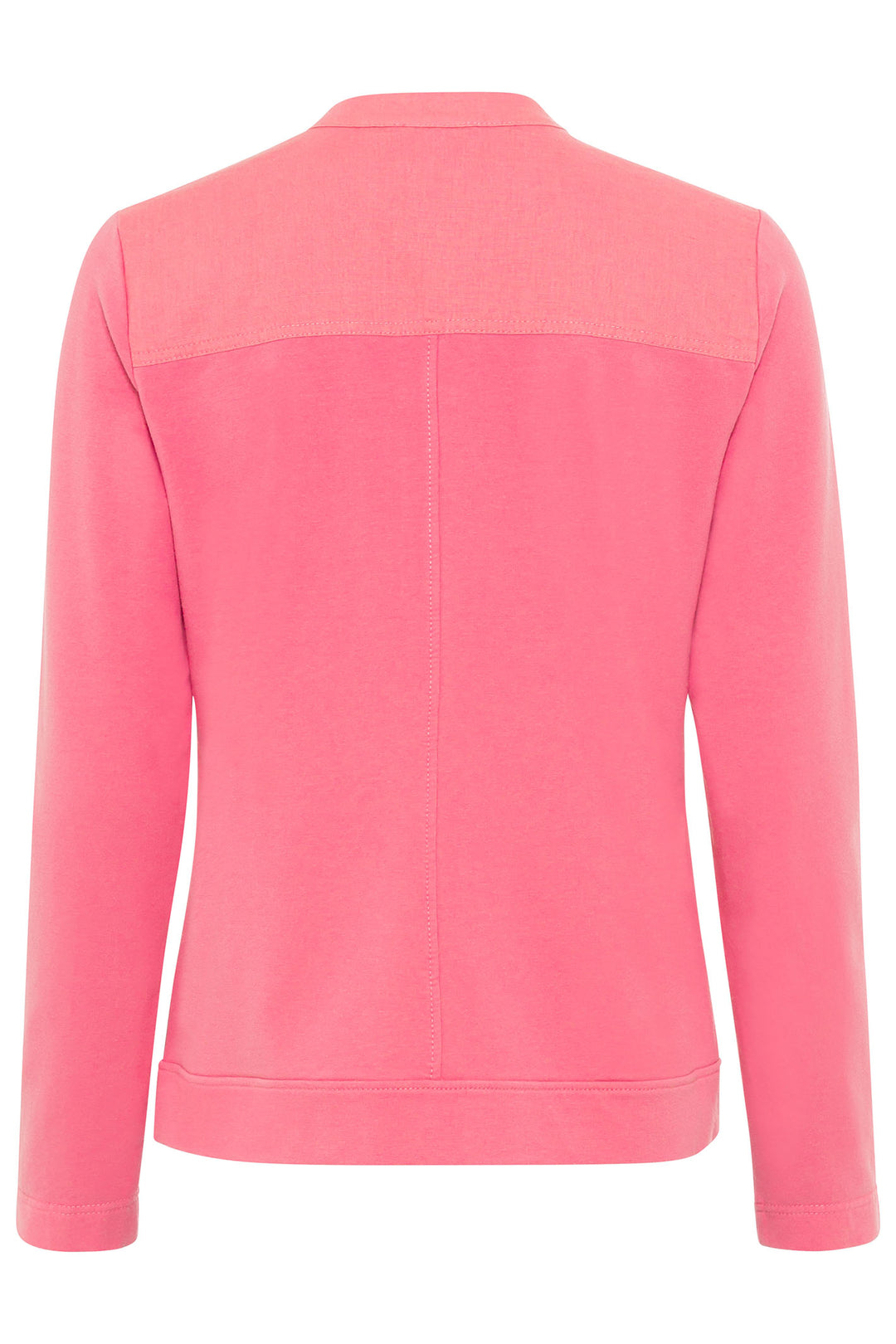 Olsen 11201572 Paradise Pink Jersey Zip Front Jacket - Experience Boutique