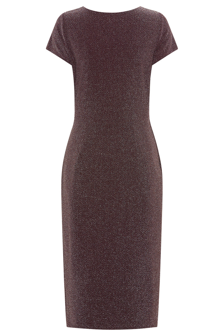 dark wine dress on a white background