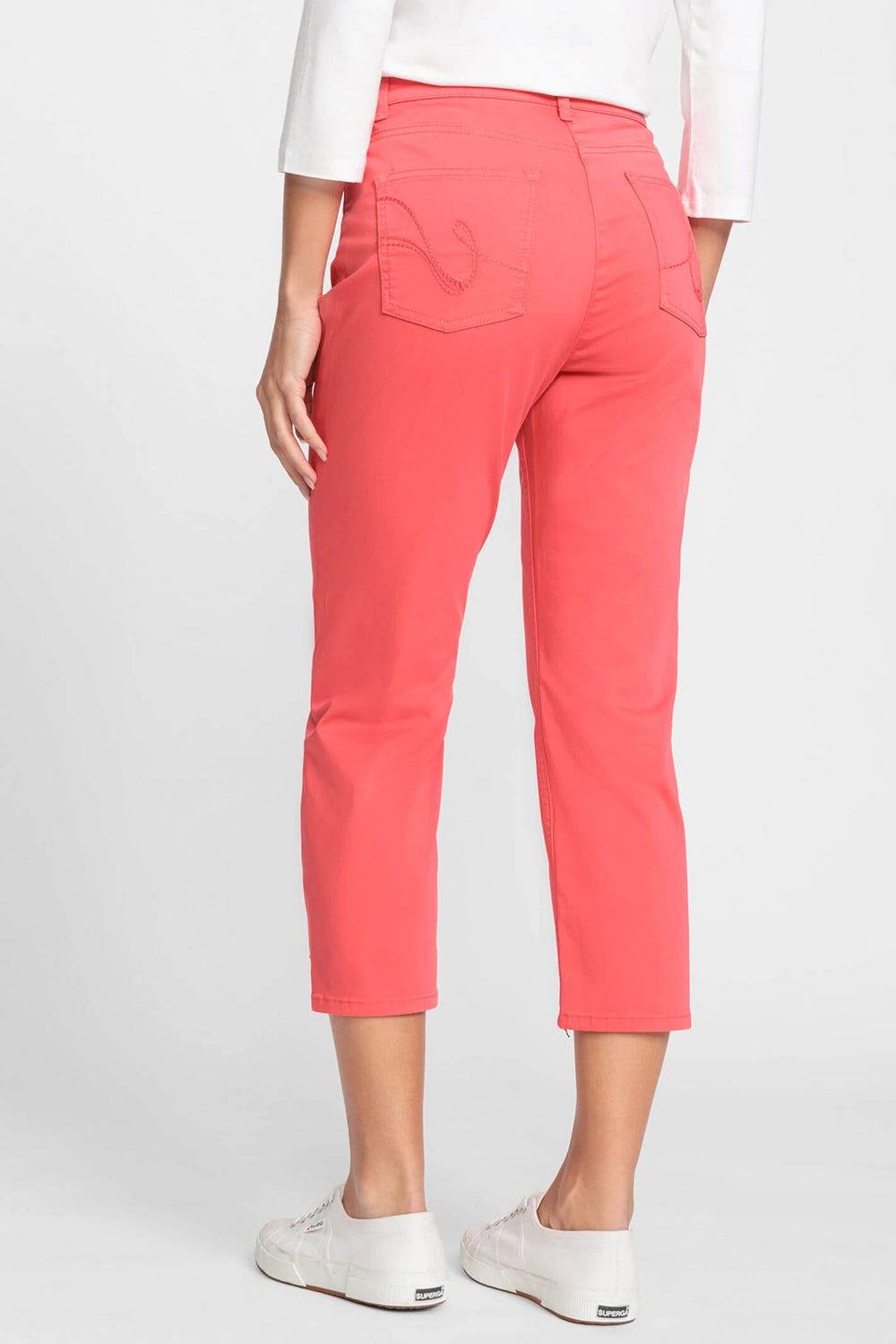Olsen 14001969 Raspberry Pink Mona Slim Power Stretch Jeans - Experience Boutique