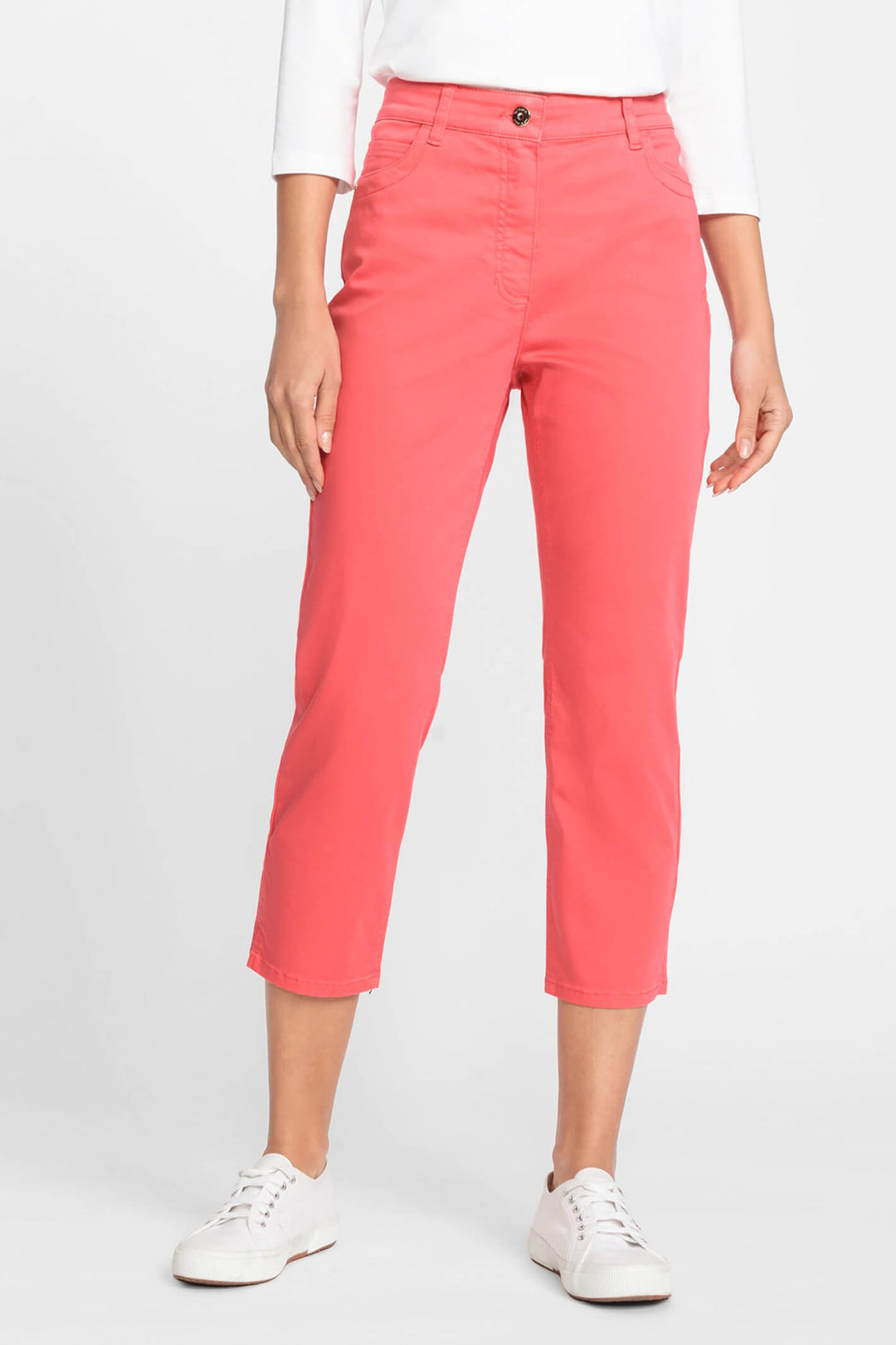 Olsen 14001969 Raspberry Pink Mona Slim Power Stretch Jeans - Experience Boutique