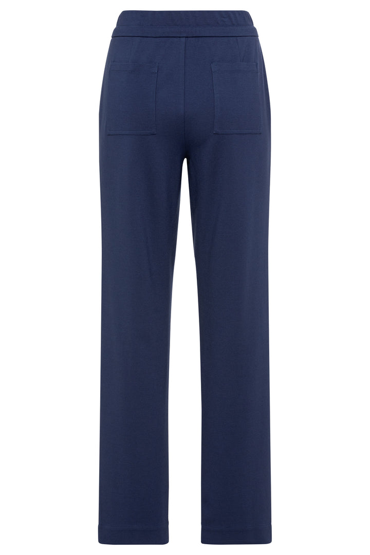 Olsen 14002017 40152 Night Blue Drawstring Waist Jersey Trousers - Experience Boutique