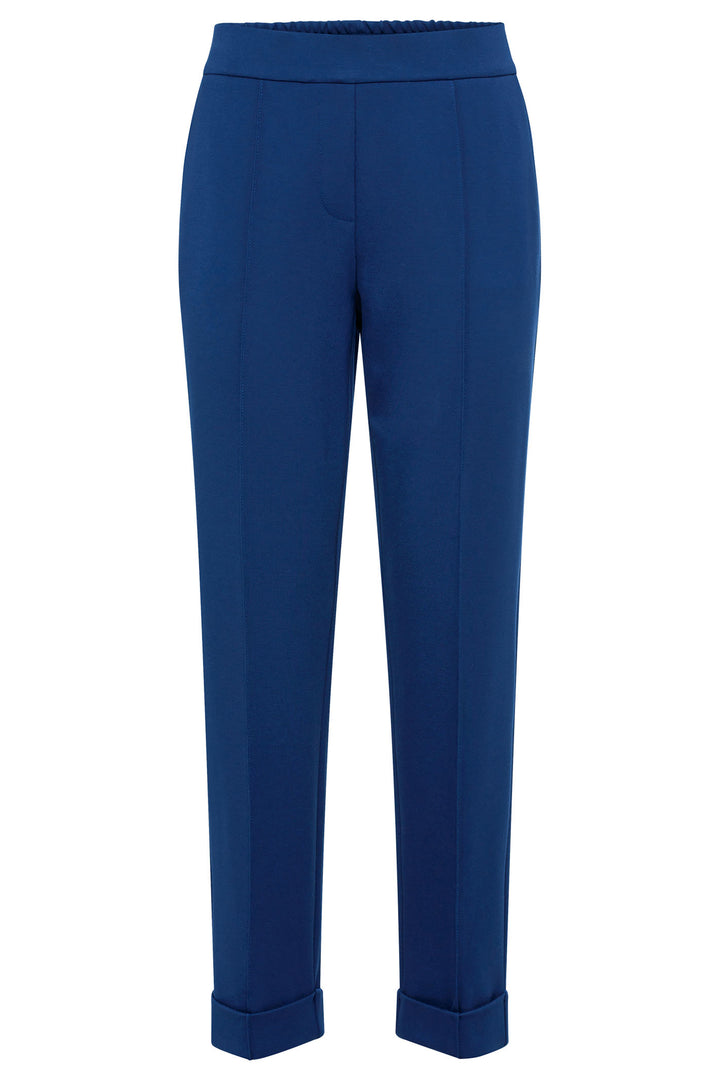 Olsen 14002105 Night Blue Ankle Grazer Pull-On Trousers - Experience Boutique