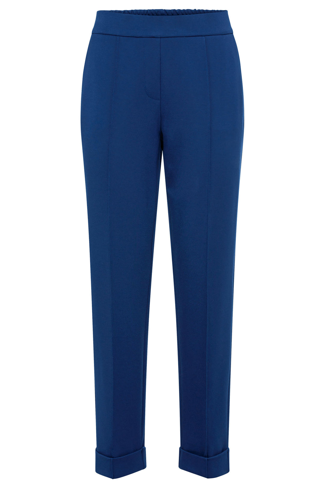 Olsen 14002105 Night Blue Ankle Grazer Pull-On Trousers - Experience Boutique