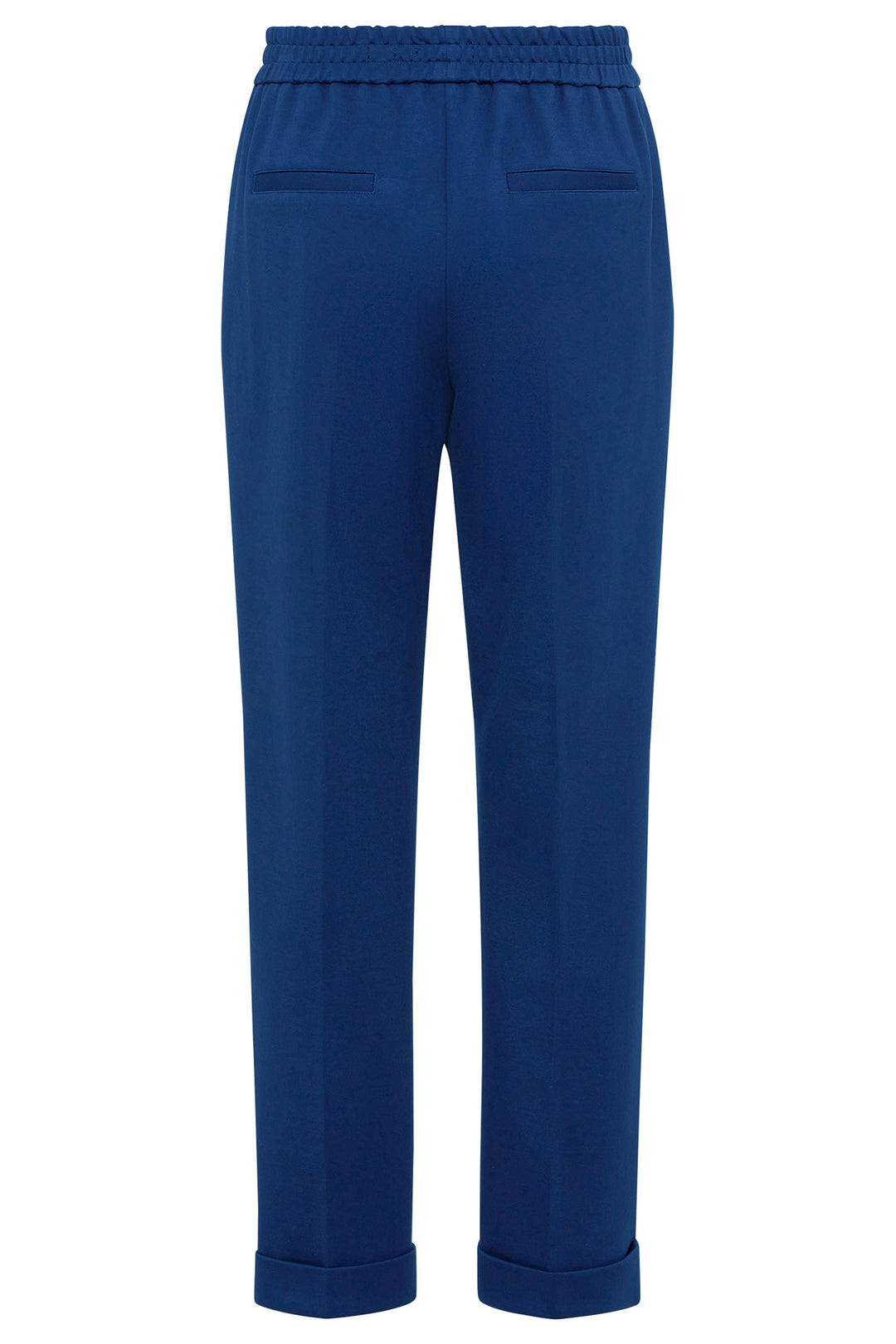 Olsen 14002105 Night Blue Ankle Grazer Pull-On Trousers - Experience Boutique