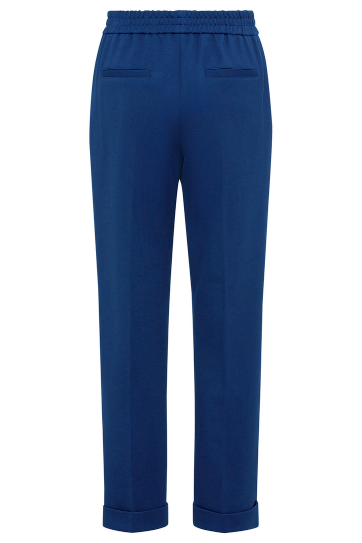 Olsen 14002105 Night Blue Ankle Grazer Pull-On Trousers - Experience Boutique