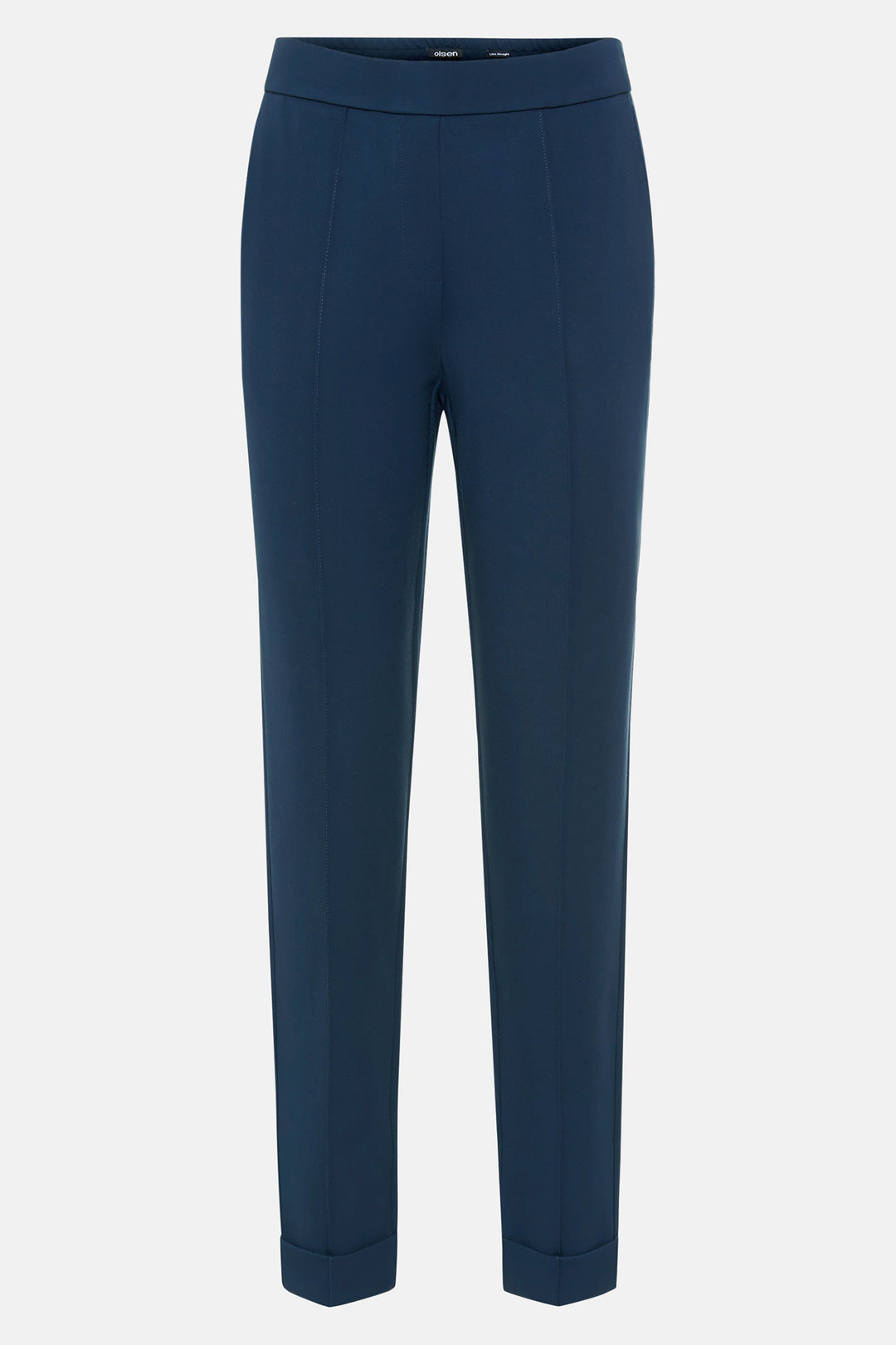 Olsen 14002105 True Navy Cropped Pull-On Trousers