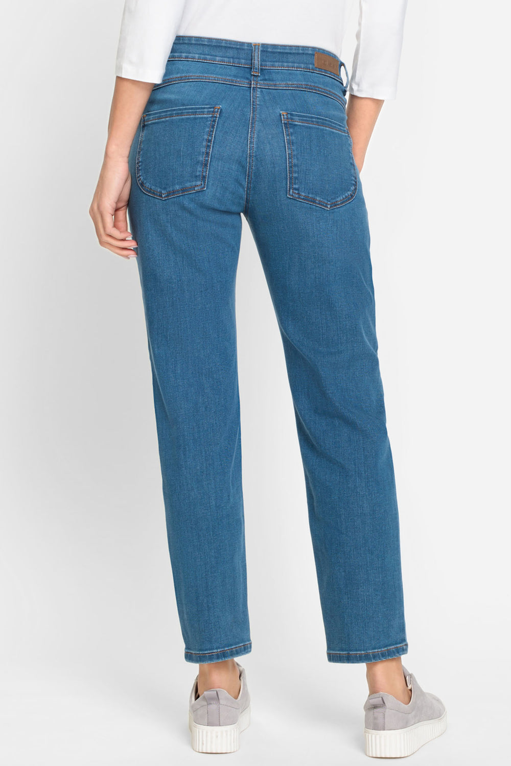 Olsen 14002170 Blue Denim Ankle Grazer Jeans - Experience Boutique