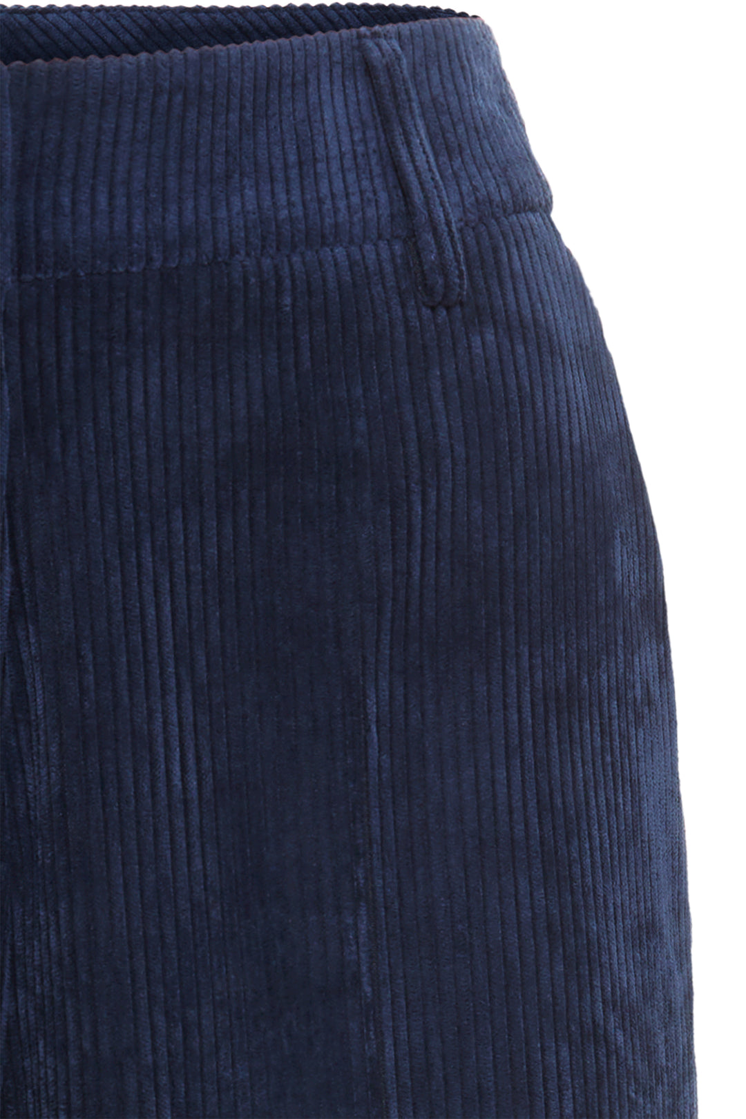 Olsen 14002478 Ink Blue Straight Leg Corduroy Trousers