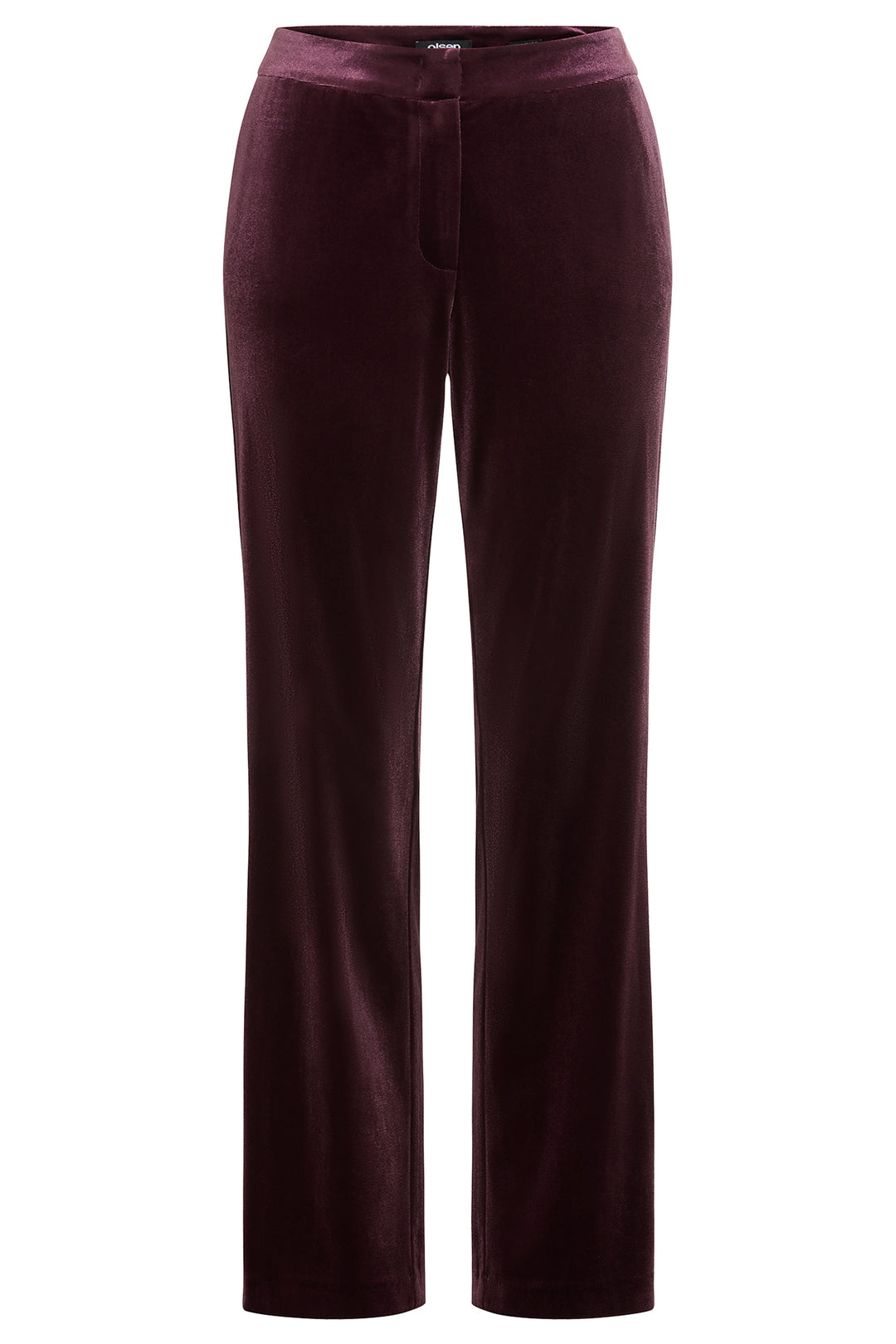 Dark wine pants on a white background