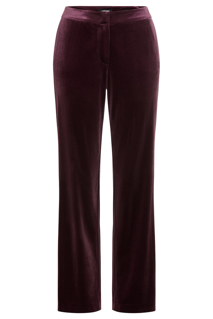 Dark wine pants on a white background