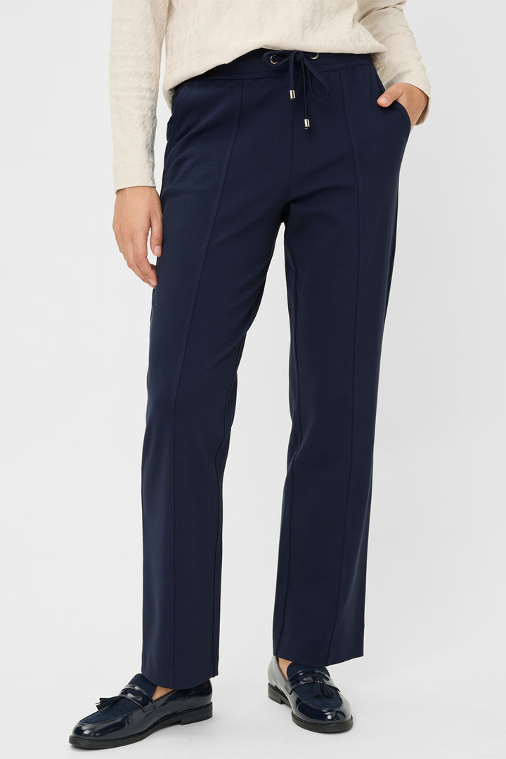 Olsen 14002491 Ink Blue Jersey Jogger Trousers