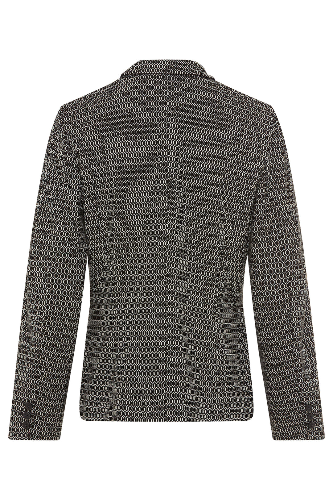 Textured gray jacket on a white background