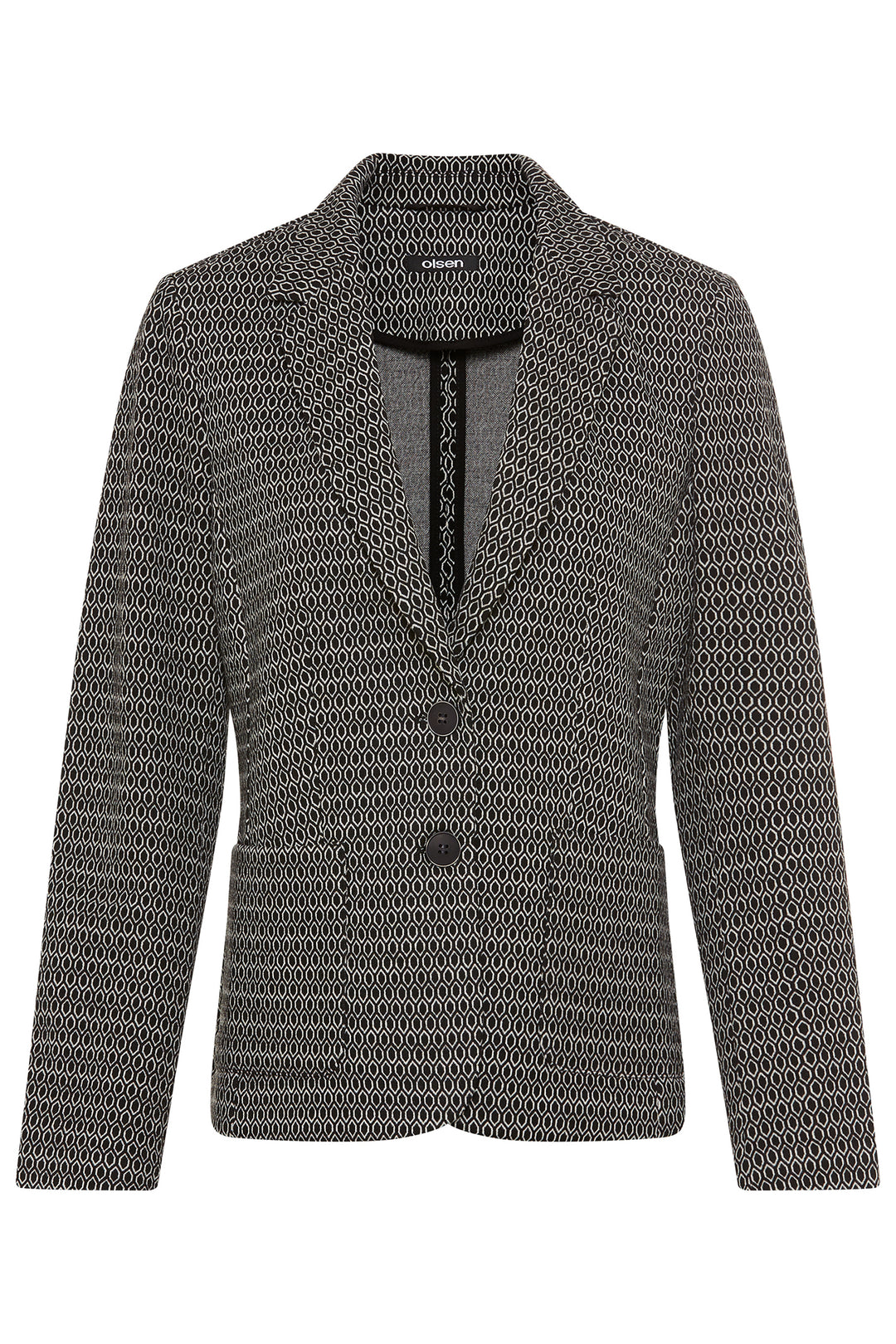 Patterned blazer on a white background