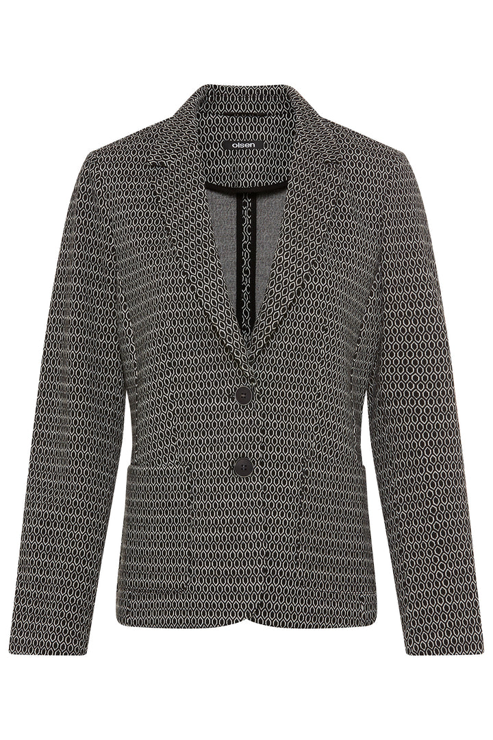 Patterned blazer on a white background