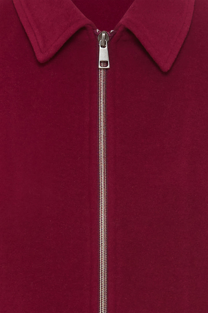 Olsen 15001650 Boysenberry Pink Collared Knit Jacket