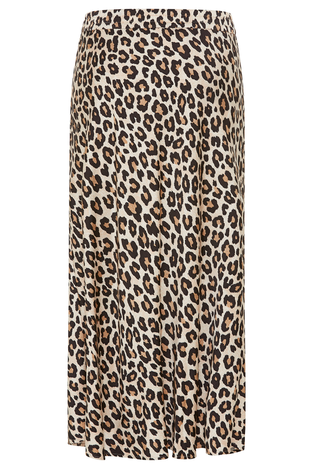 Leopard print skirt on a white background