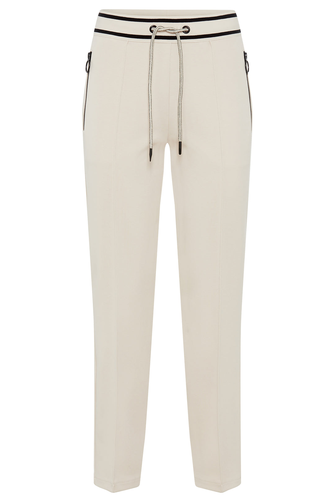Olsen Beige Sports Luxe Jersey Trousers 14002156 - Experience Boutique
