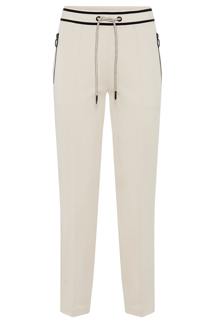Olsen Beige Sports Luxe Jersey Trousers 14002156 - Experience Boutique