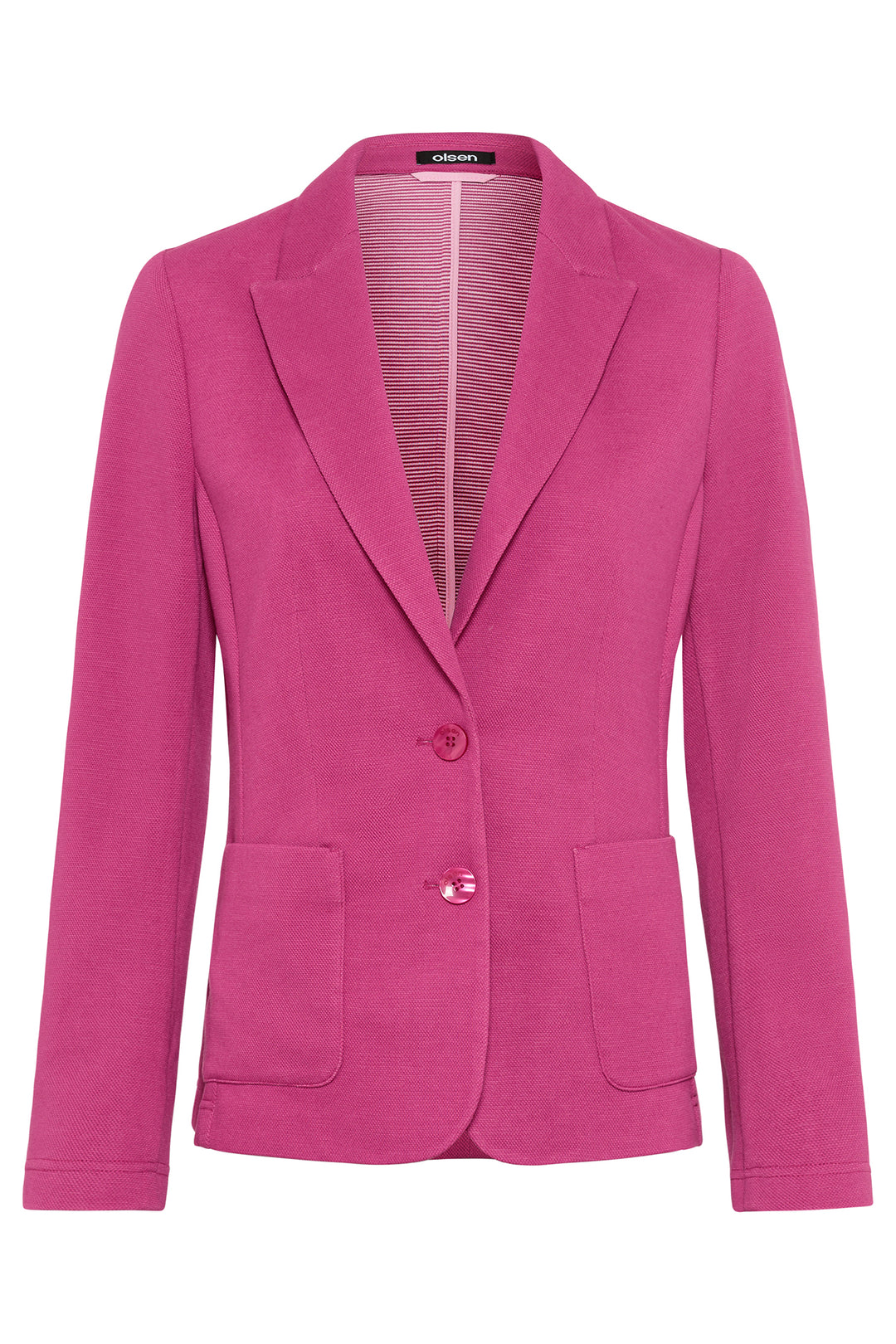 Olsen Boysenberry Pink Stretch Jersey Blazer Jacket 15001367 70077 - Experience Boutique