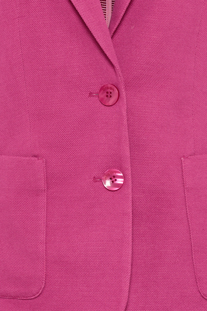 Olsen Boysenberry Pink Stretch Jersey Blazer Jacket 15001367 70077 - Experience Boutique