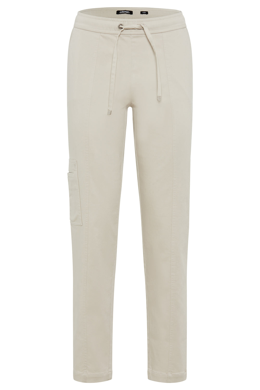 Olsen Caffe Latte Pull-On Straight Leg Trousers 14002442 10149 - Experience Boutique