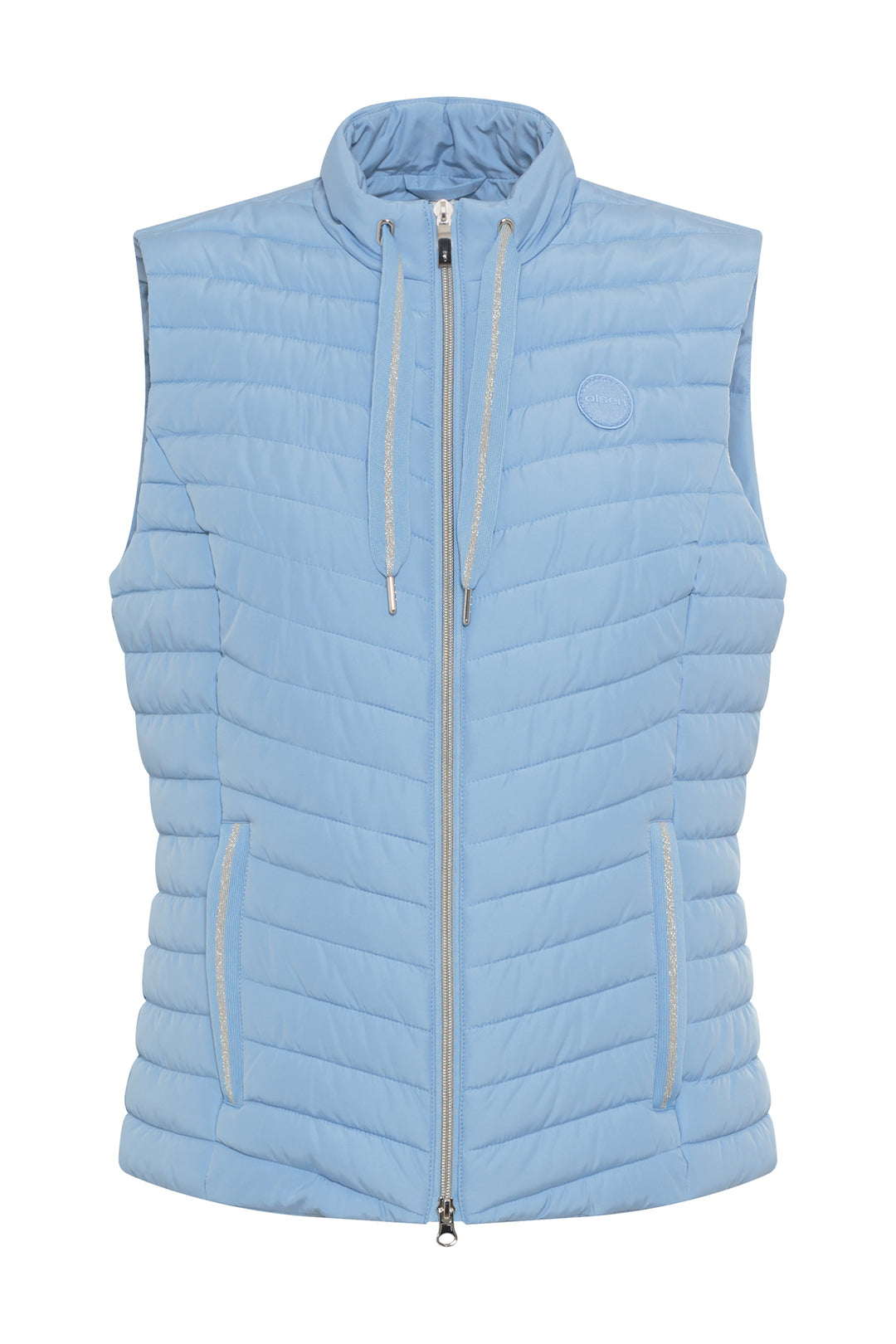 Olsen Gilet Light Blue Coast Vibes 15101415 40027 - Experience Boutique