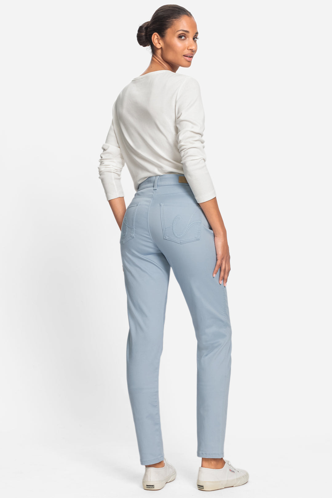 Olsen Jeans Mona Slim Fit Coast Vibes Dust Blue 14000640 40211 - Experience Boutique