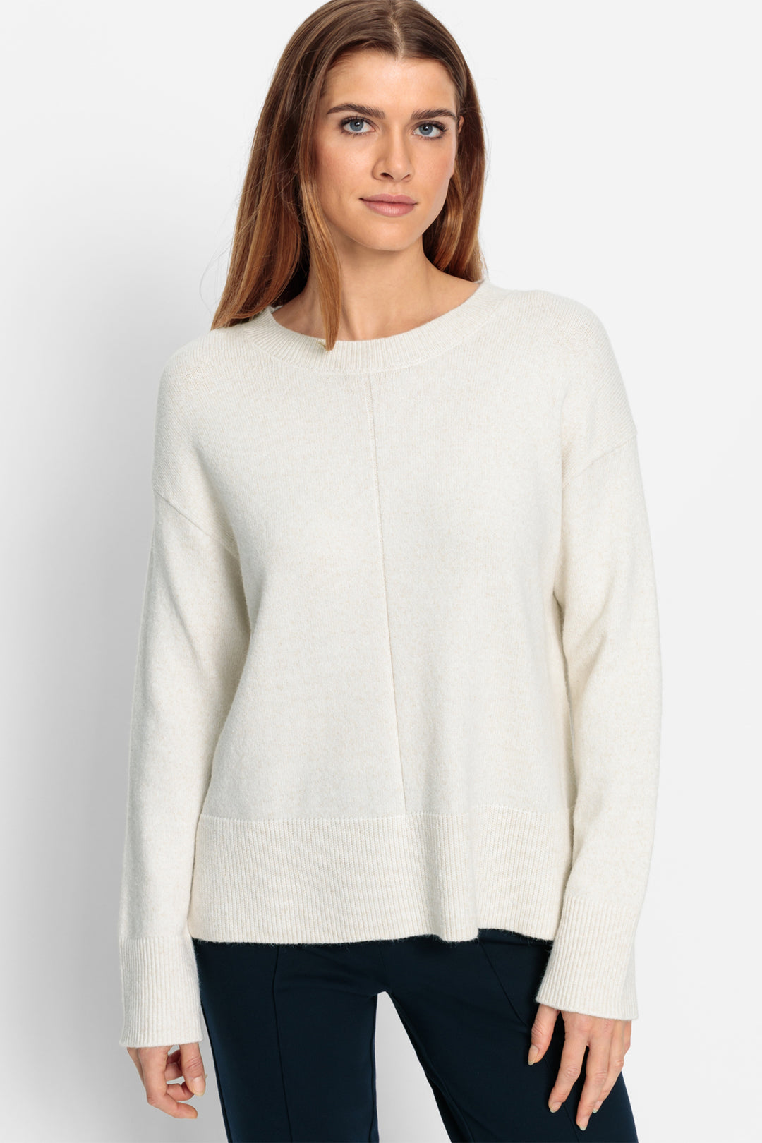 Olsen Jumper Coast Vibes Canvas Beige Melange 11004537 11148 - Experience Boutique