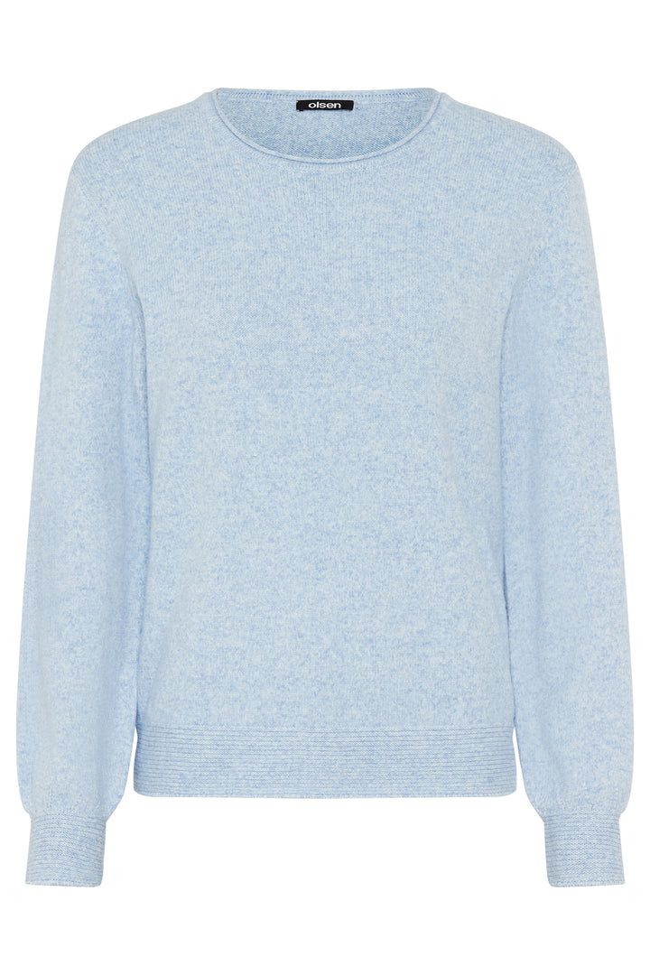 Olsen Jumper Coast Vibes Light Blue Melange 11000585 41027 - Experience Boutique